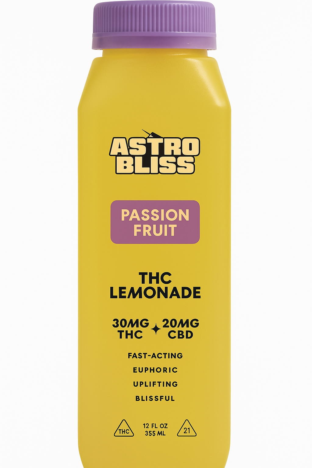 Astro Bliss Passion Fruit – 30mg THC | Fast-Acting Cannabis Beverage