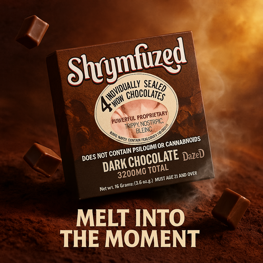 Shrumfuzed Dark Chocolate 4 Pack | Enhance Focus & Mental Clarity with Lion's Mane Nootropic Blend