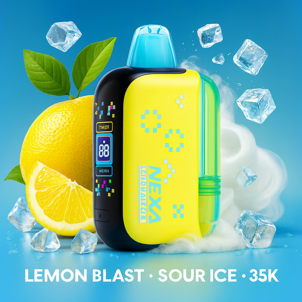 Nexa PIX 35K Lemon Blast – Sour Ice Premium Disposable Vape