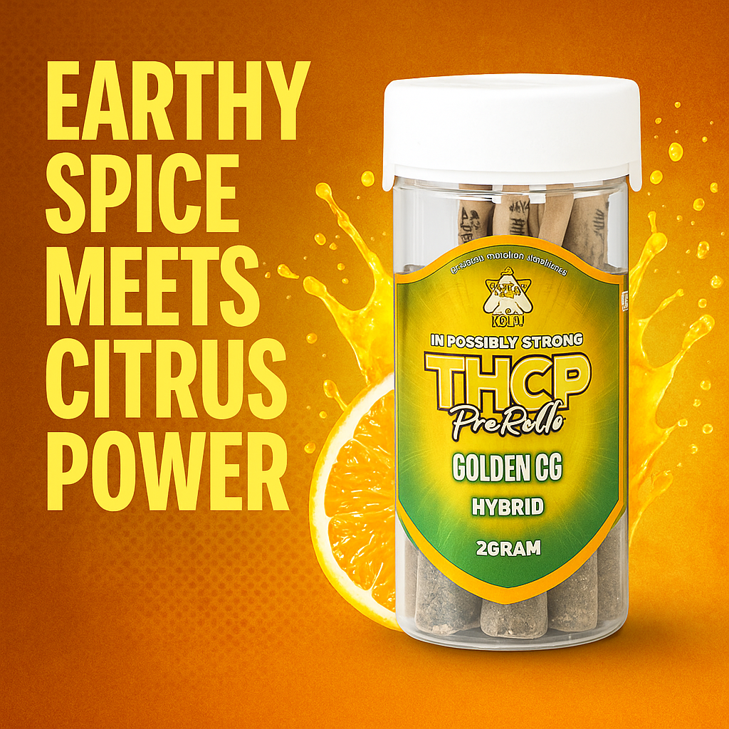 (10ct Jar) Golden OG THC-P Preroll 2g Hybrid Liquid Diamonds | Cloud Culture