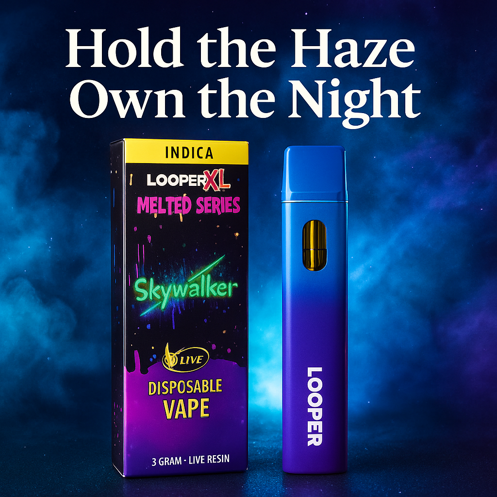 Best Looper Skywalker Indica Live Resin Disposable - Top-Rated 3g Powerful HHC THC-P Vape