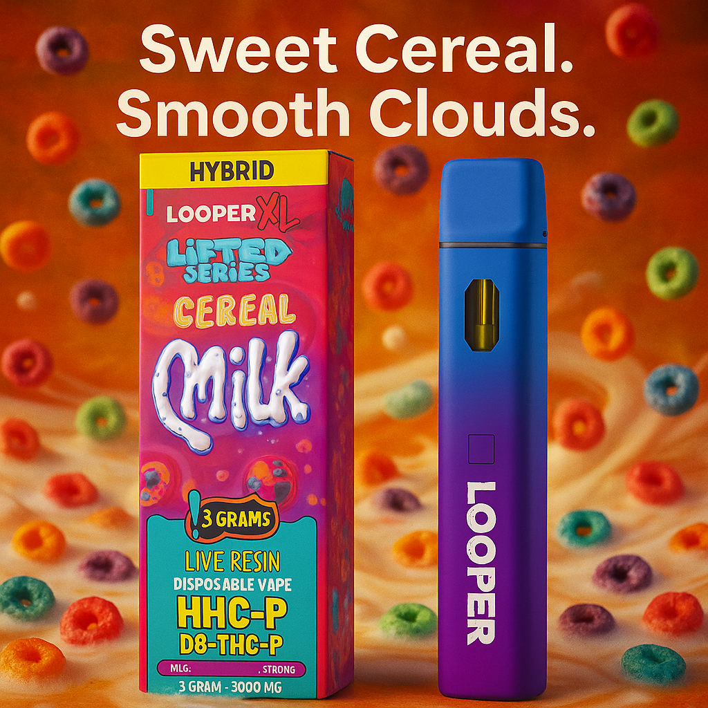 Looper Melted LR 3G THCP Disposable Cereal Milk - Premium Live Resin | Cloud Culture