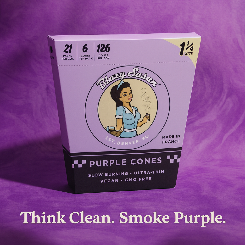 Blazy Susan Purple 1 ¼ Cones – 6‑Pack Pre‑Rolled