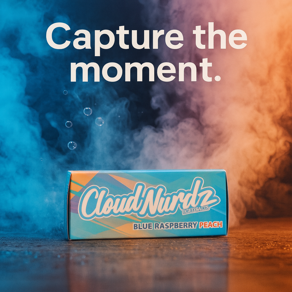 Cloud Nurdz Salt Blue Raspberry Peach