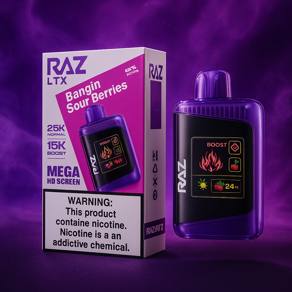 RAZ LTX 25K “Bangin Sour Berries” – 25,000‑Puff Rechargeable Disposable Vape