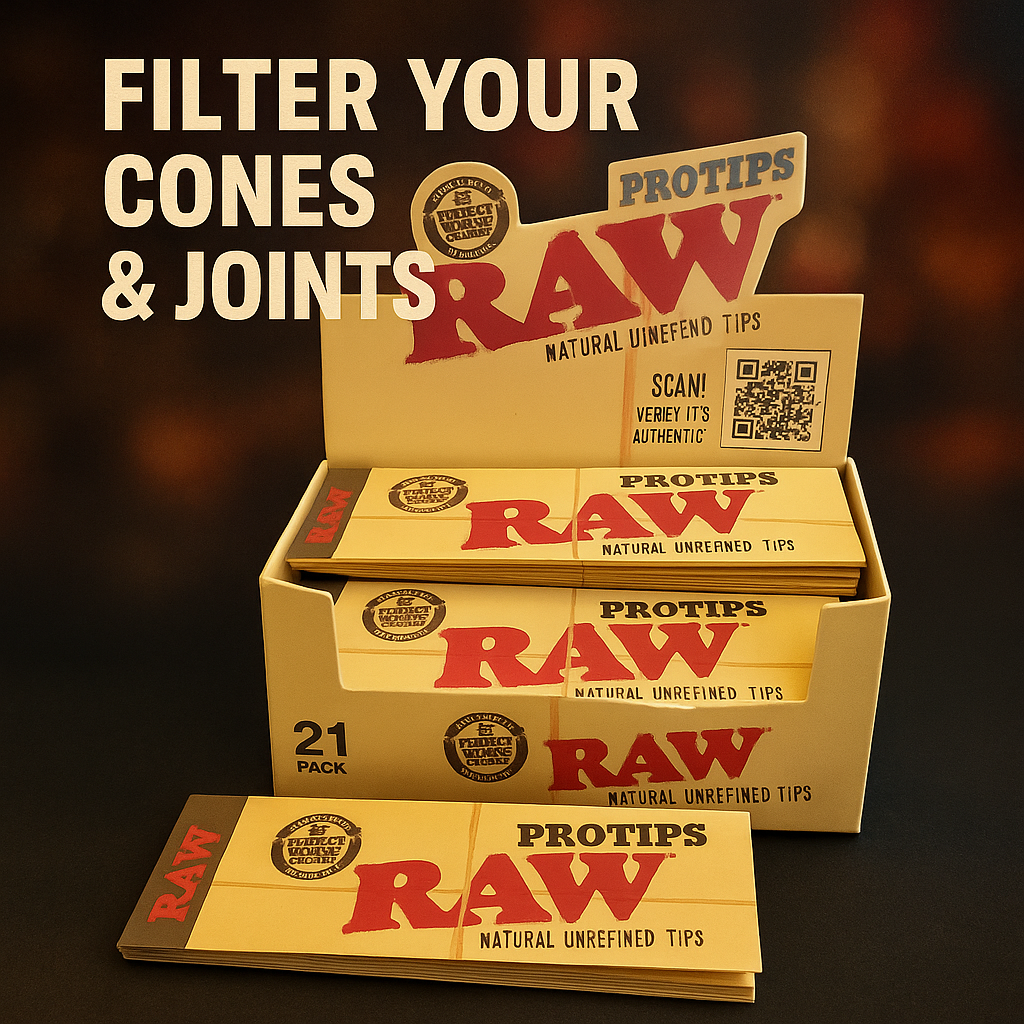RAW Pro Tips – 21pk Rolling Filter Tips for Cones & Joints