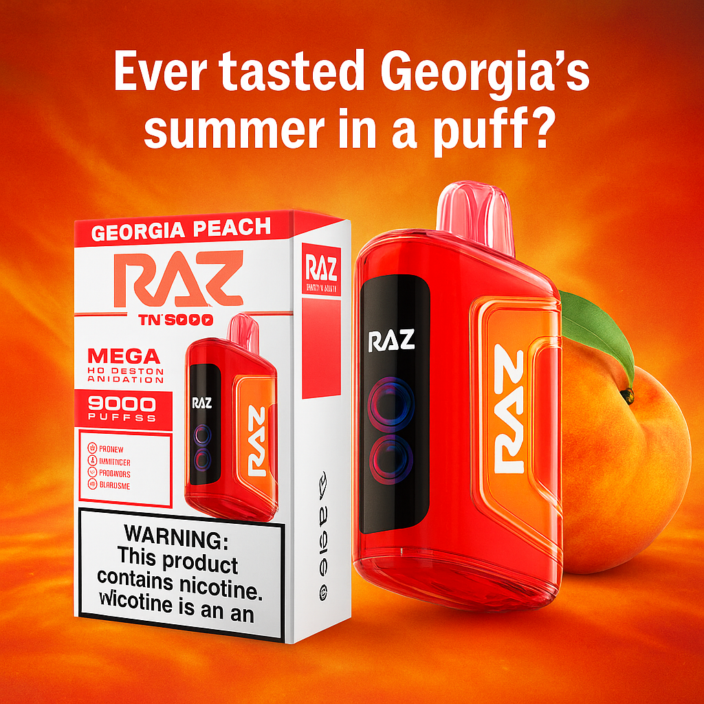 RAZ TN9000 Georgia Peach Disposable Vape - Premium Smart Vape 9000 Puff | Cloud Culture