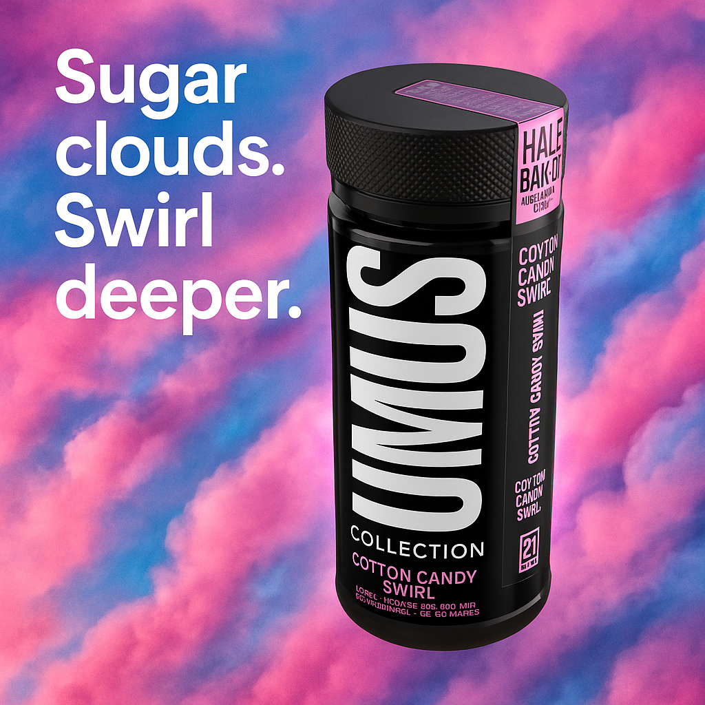 Half Bak’d Cotton Candy Swirl 25ct – 420 mg Sumo Gummies | 10,000 mg THC-A/THC-P/D8