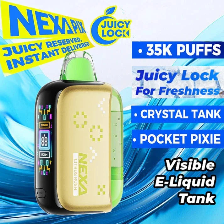 Nexa PIX 35K Citrus Rush – Energizing Premium Disposable Vape