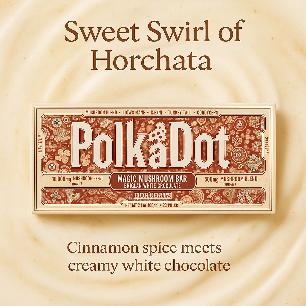 PolkaDot Horchata | Buy 10,000mg Gourmet Mushroom Chocolate Bar