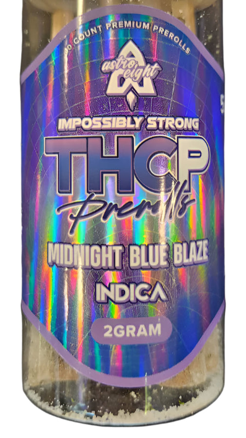 Midnight Blue Blaze THC-P Preroll – Astro Eight 2GRM Premium Indica | Nighttime Cannabis