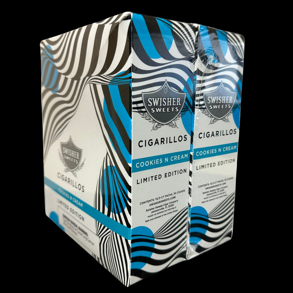 Swisher Sweets Cookies n Cream Cigarillos – Limited Edition 2‑Pack (Natural Wrapper)