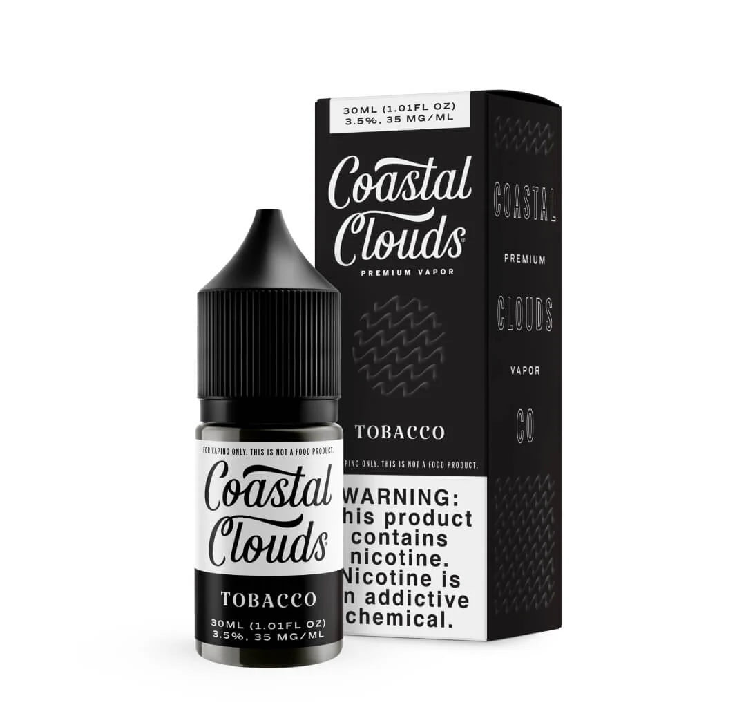 Buy Tobacco Coastal Clouds Salt — 35mg Nicotine Salt | Premium Pod E-Liquid