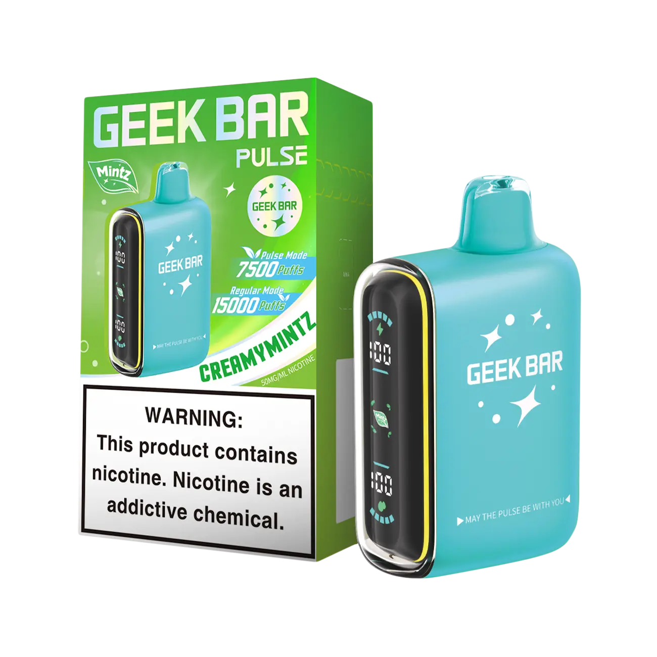 GEEKBAR Pulse Creamy Mintz – Rechargeable Disposable Vape | Dual Mode