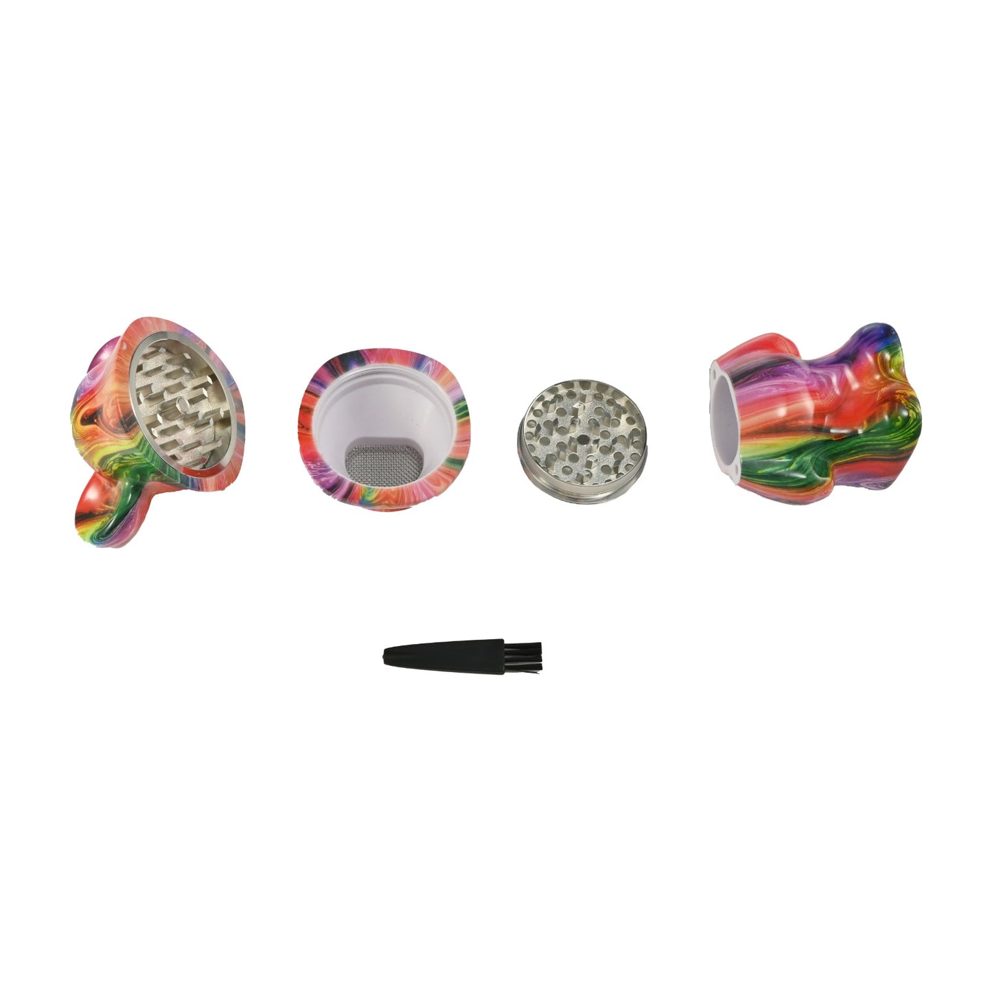 Gloomy Bear Standing Grinder – 60mm Zinc Herb Grinder | ZM003 Display Pack