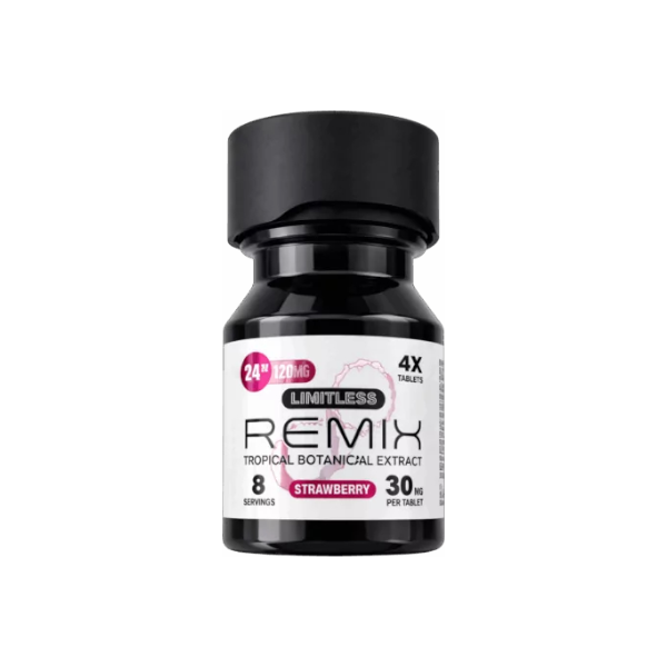 Limitless Remix Strawberry 30mg tropical botanical extract tablet St Pete