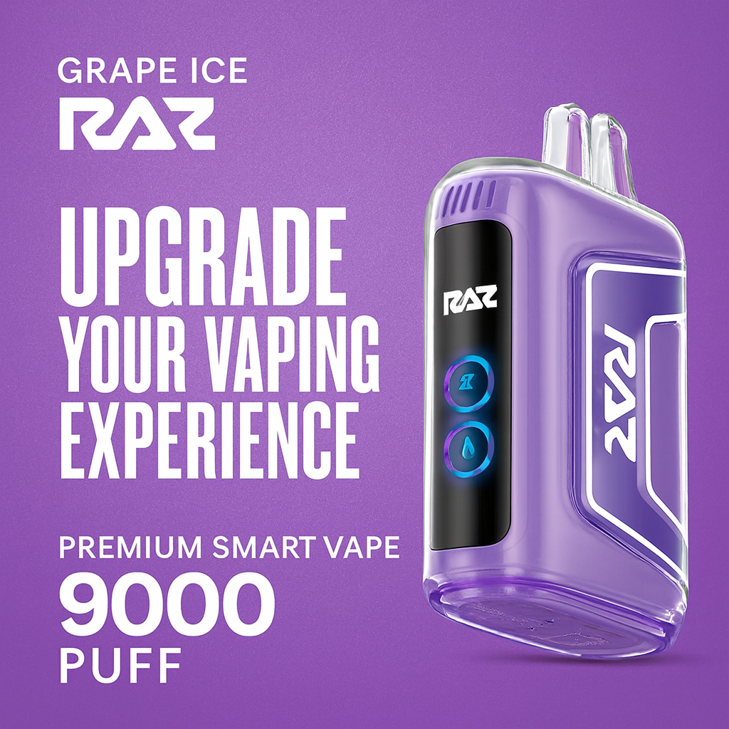 RAZ TN9000 Grape Ice Disposable Vape - Premium Smart Vape 9000 Puff | Cloud Culture