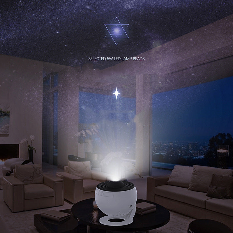 Rotating galaxy projector bedroom night light stars aesthetic