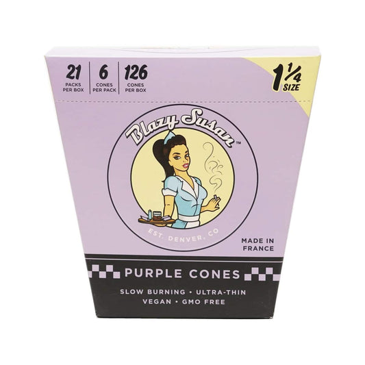 Blazy Susan Purple 1 ¼ Cones – 6‑Pack Pre‑Rolled