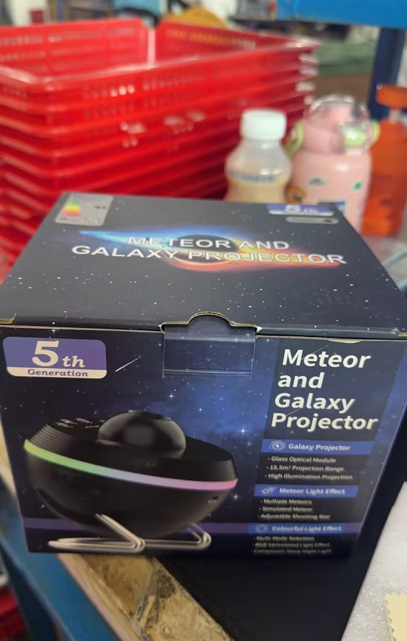 Galaxy projector aesthetic bedroom lighting space vibes night