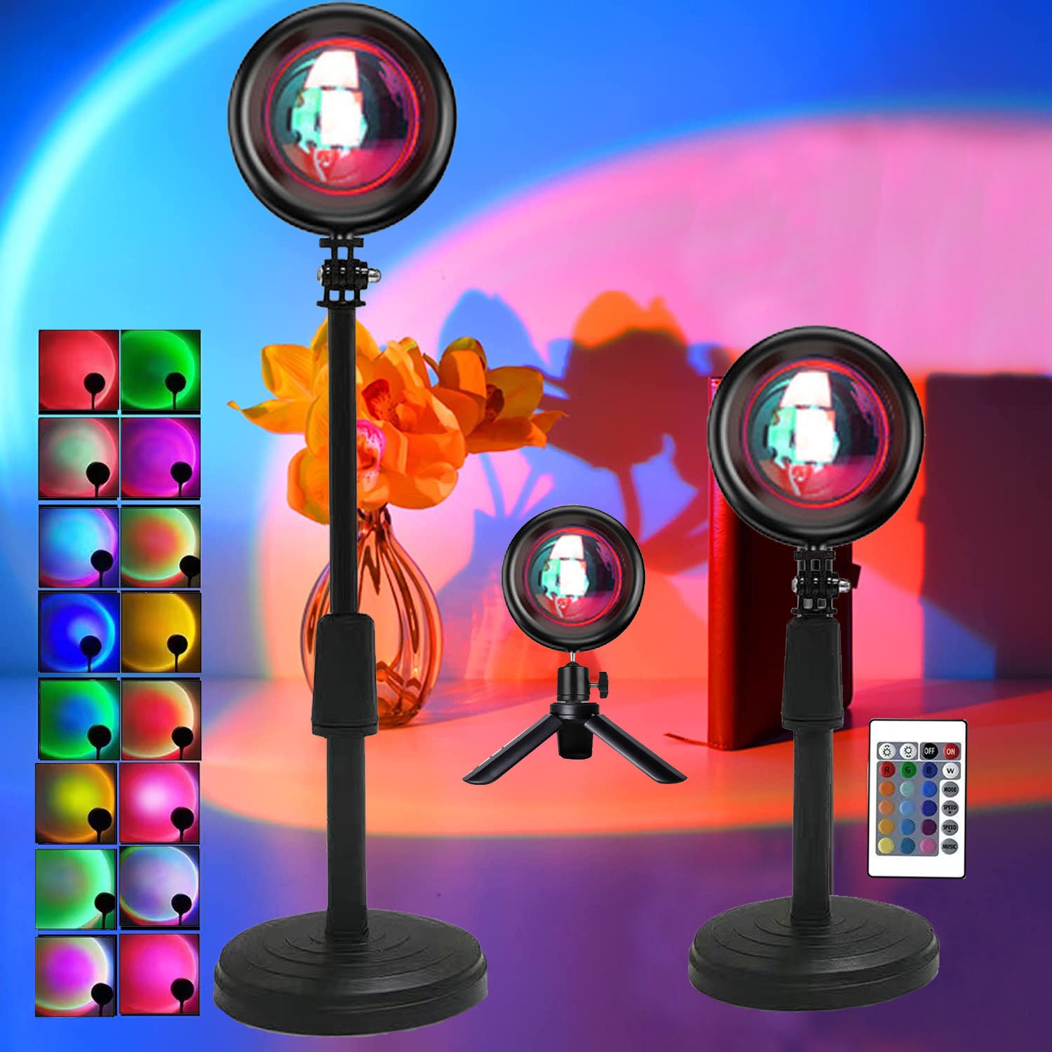 Sunset lamp golden hour aesthetic room lighting warm