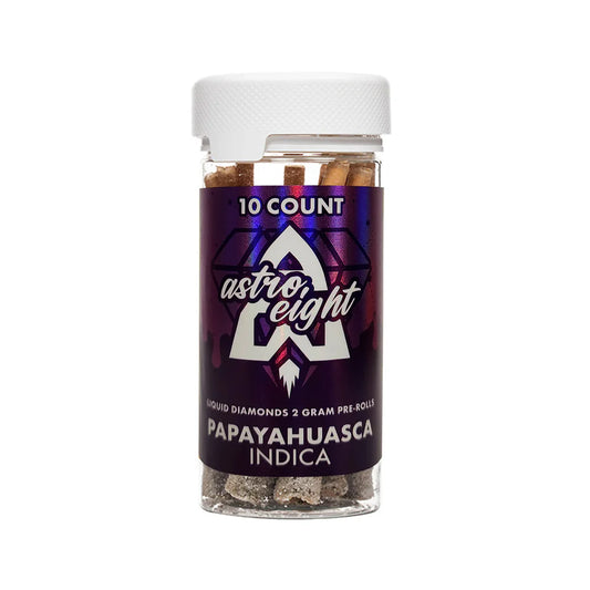 (10ct Jar) ASTRO EIGHT THCA LIQUID DIAMOND 2GRM PREROLL PAPAYAHUASCA (INDICA) (JAR)