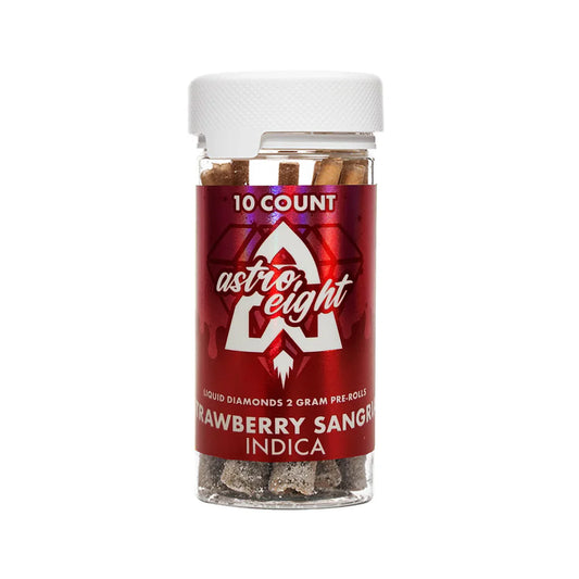 (10ct Jar) ASTRO EIGHT THCA LIQUID DIAMOND 2GRM PREROLL STRAWBERRY SANGRIA (INDICA)