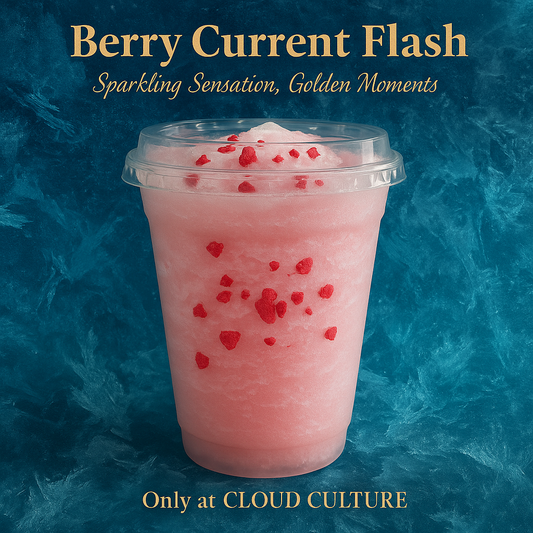 Custom Refresher  Berry Current Flash  Raspberry Orange  Lime 20oz Cloud Culture St Pete - side view