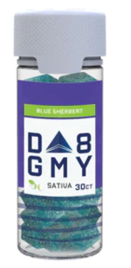 Blue Sherbert Delta-8 Gummies – 750mg | 30ct Sativa Edibles by A Gift From Nature