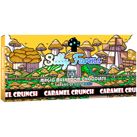 Caramel Mushroom Chocolate Bar – Silly Farms Caramel Crunch
