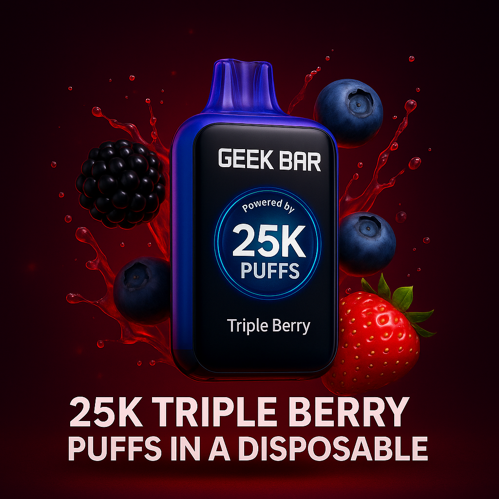 Digiflavor Sky Powered by GEEK BAR Triple Berry 25000 Puffs - Long-Lasting Rechargeable Disposable Vape