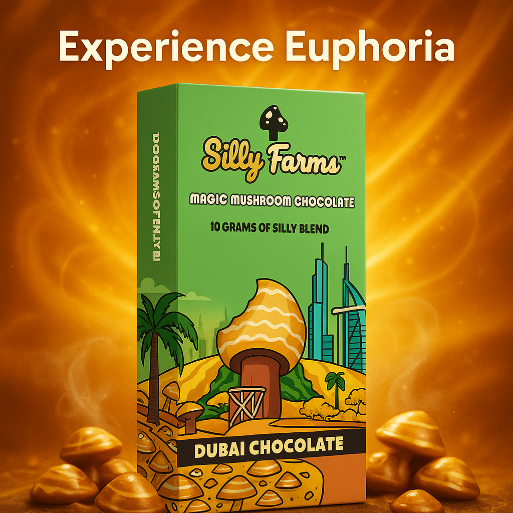 Silly Farms Dubai Chocolate Bar | 10g Amanita Muscaria Pistachio