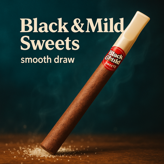 Black & Mild Sweets Plastic Tip Single - Premium Sweet Cigar - Individual