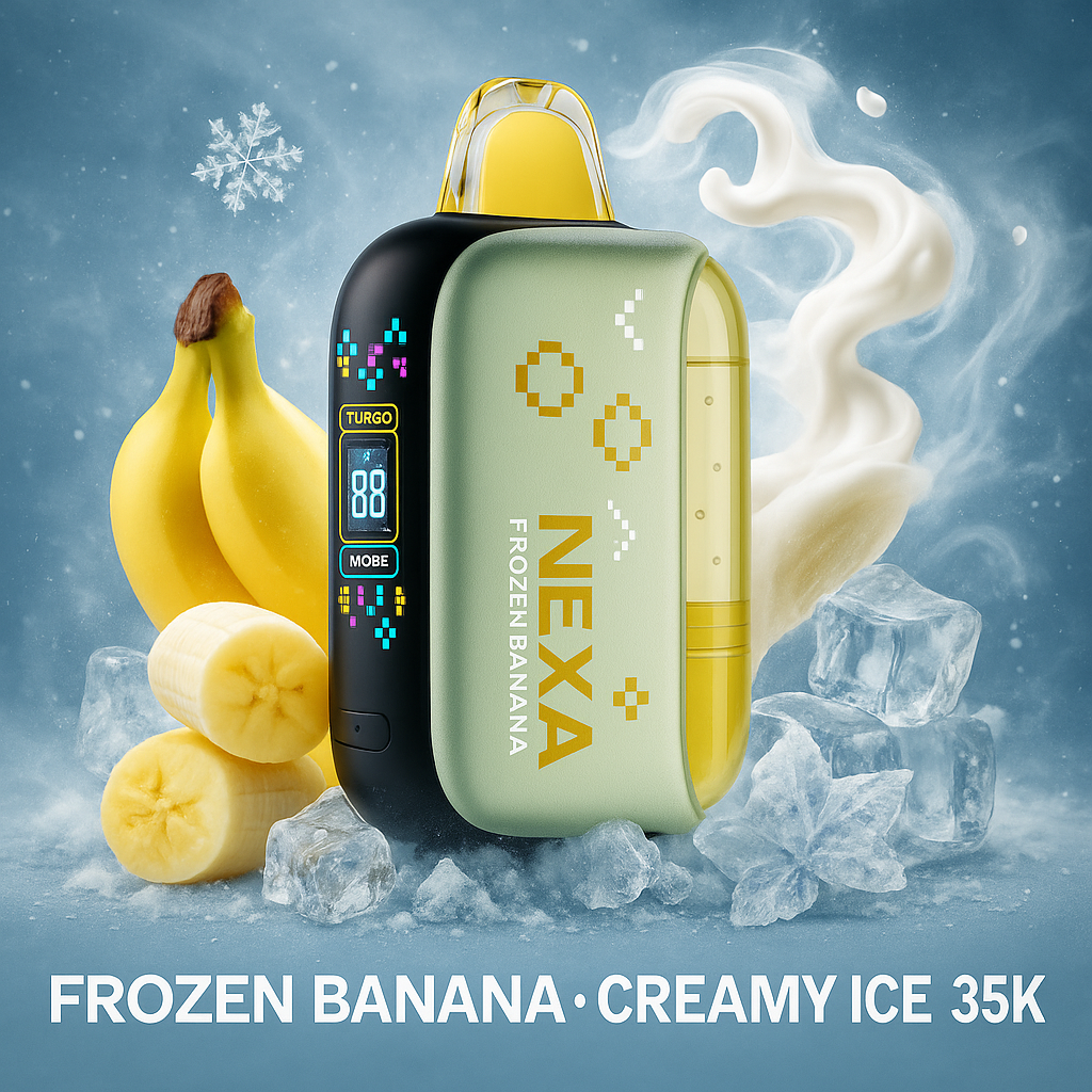 Nexa PIX 35K Frozen Banana – Creamy Ice Disposable Vape