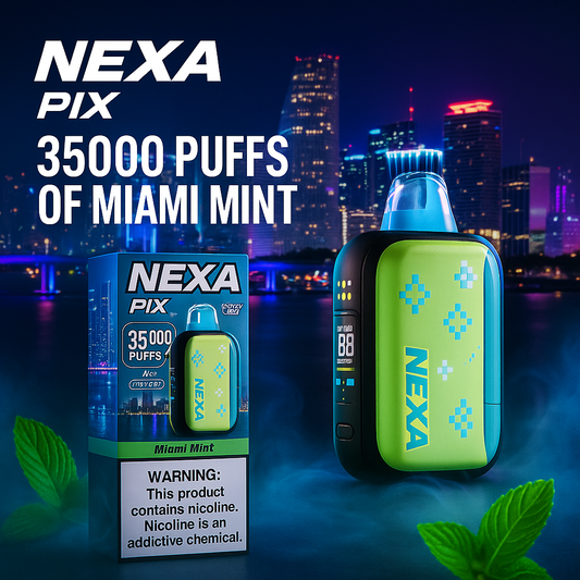 NEXA PIX 35000 Puffs Miami Mint | Rechargeable Dual Mode Disposable Vape