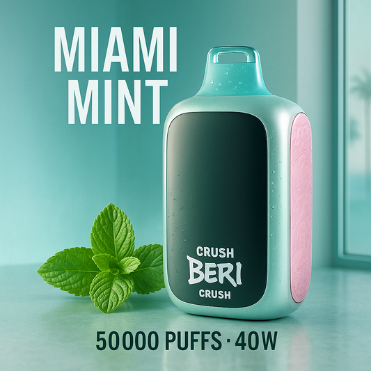 BERI CRUSH 50000 Puffs Miami Mint | Dual Mode 40W Rechargeable Disposable