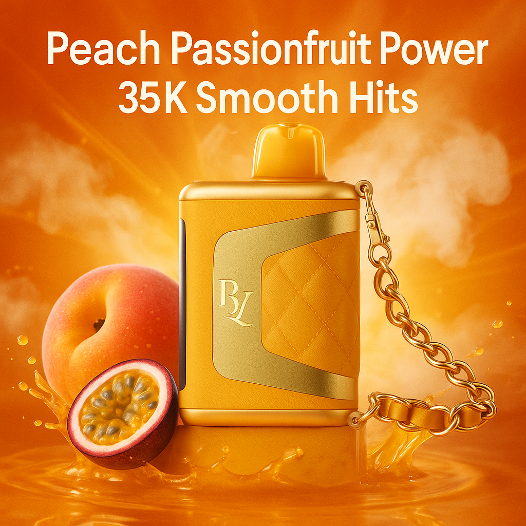 RAZ RYL Classic 35K Peach Passionfruit - 35,000 Puffs Leather Grip Vape