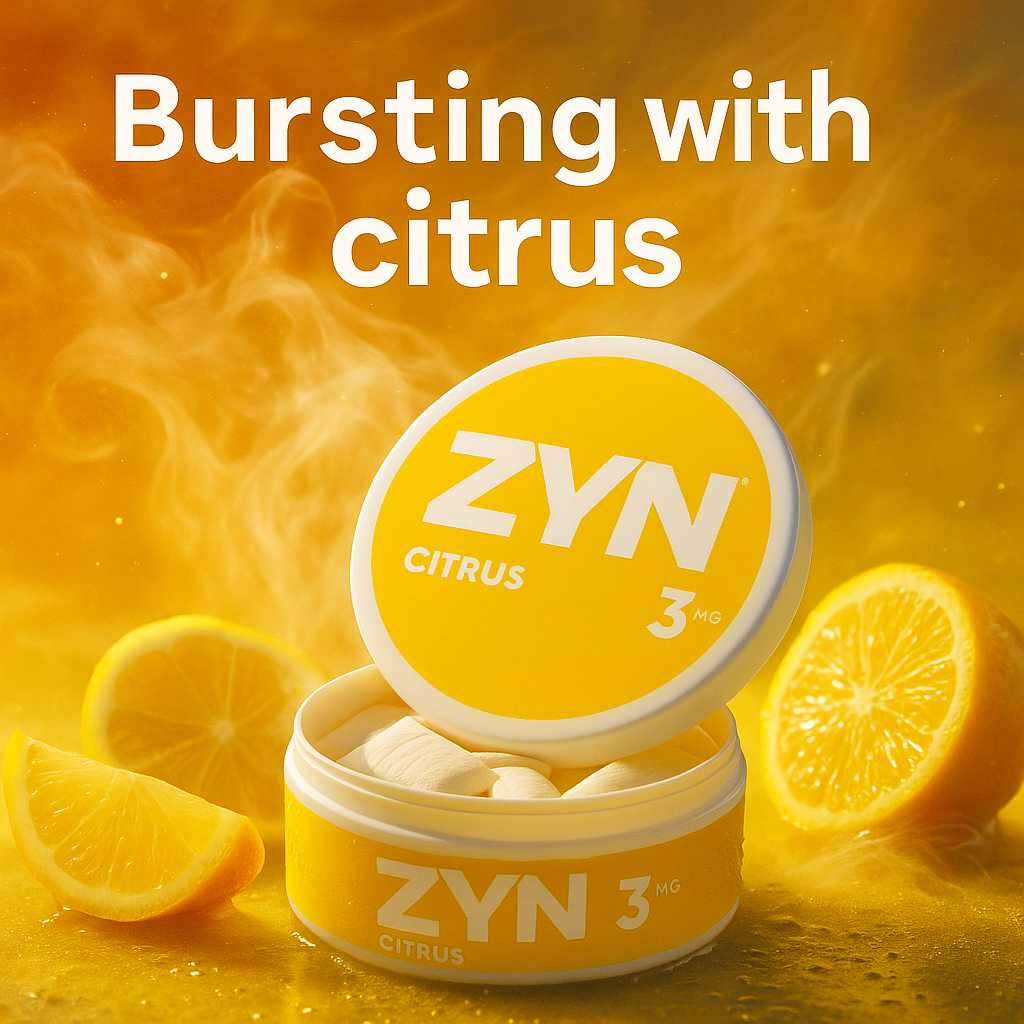 ZYN Citrus 3mg Nicotine Pouches - 15ct Tobacco-Free Lemon Lime