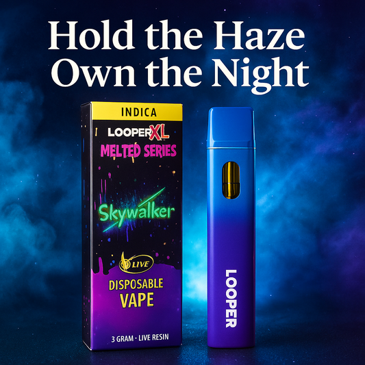 Best Looper Skywalker Indica Live Resin Disposable - Top-Rated 3g Powerful HHC THC-P Vape