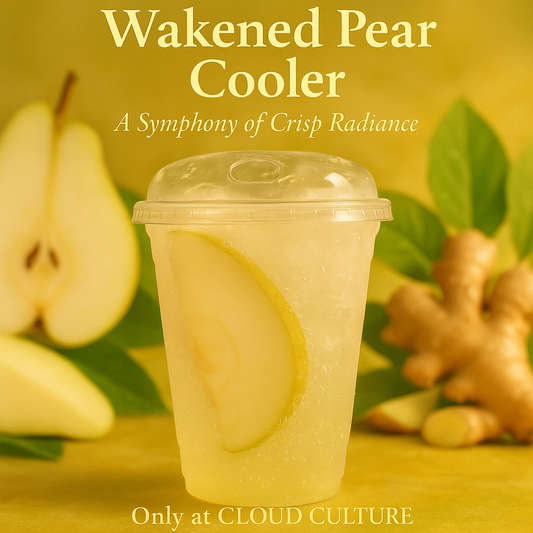 Wakened Pear Cooler – Crisp Orchard Ginger Shrub 20oz | Cloud Culture Custom Refresher