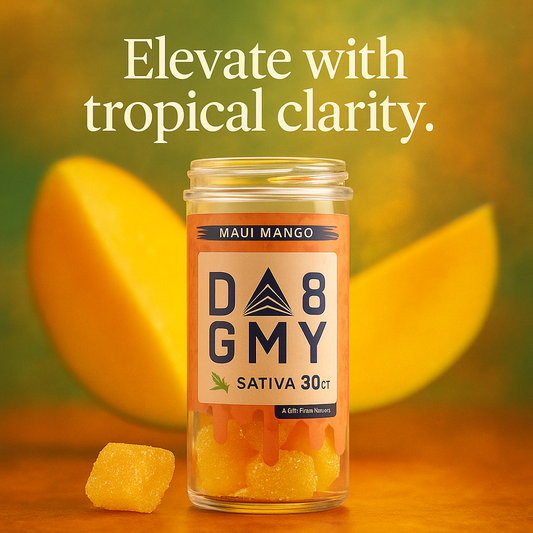 Maui Mango Delta-8 Gummies – 750mg | 30ct Sativa Edibles by A Gift From Nature