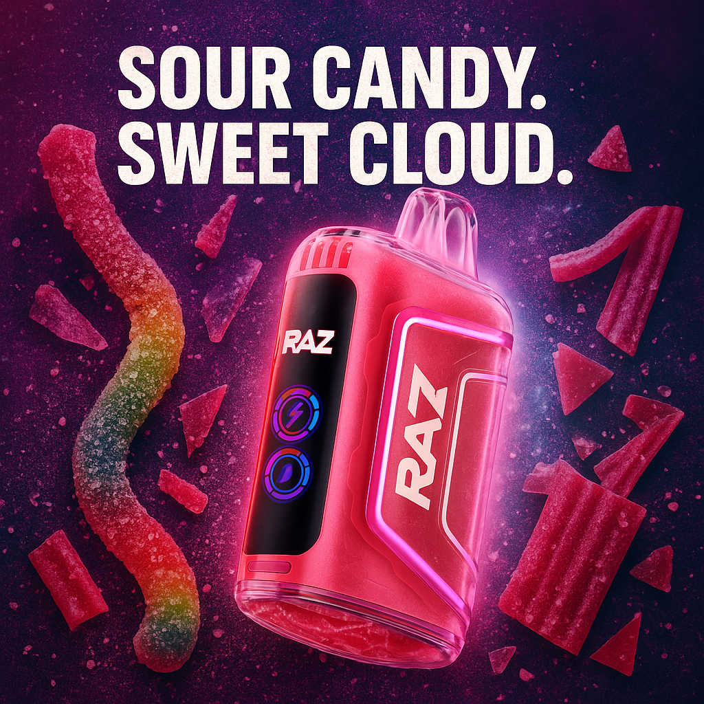 Night Crawler RAZ TN9000 Sour Gummy Worm Boldest Vape Trend 2025 | Cloud Culture