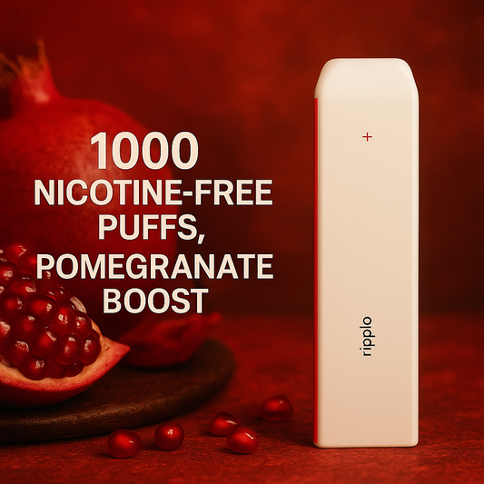 Ripple+ BOOST – Pomegranate | Uplifting Nicotine‑Free Botanical Vapor