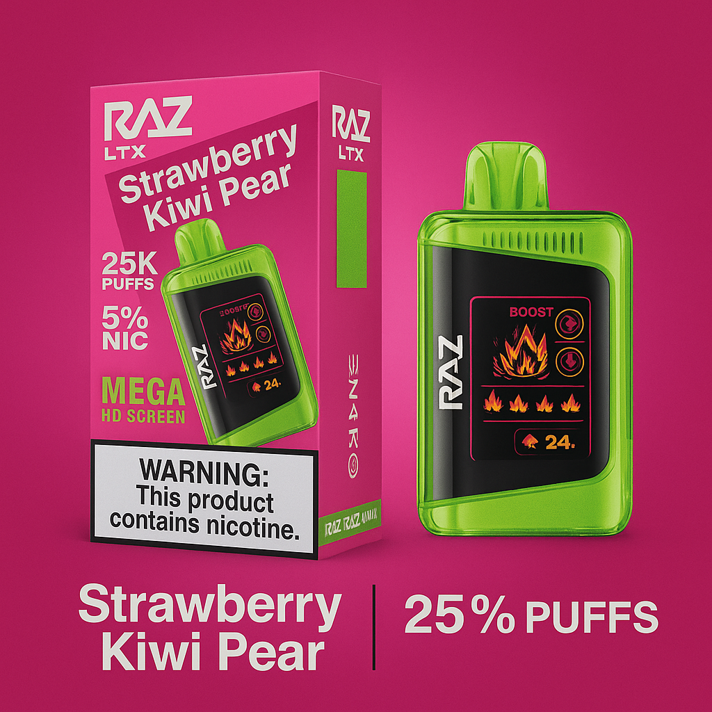 RAZ LTX 25K 5%  STRAWBERRY KIWI PEAR