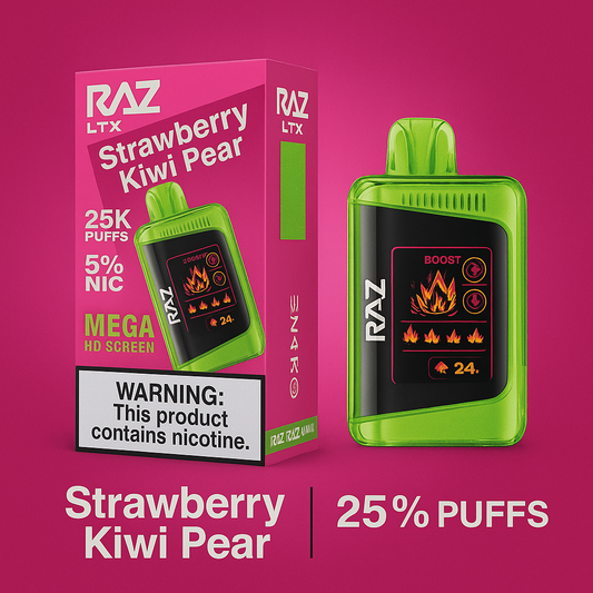 RAZ LTX 25K 5%  STRAWBERRY KIWI PEAR