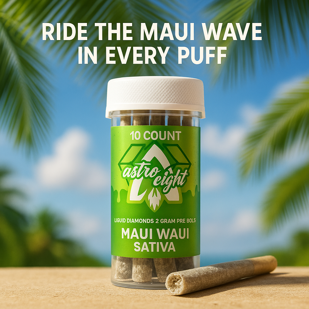 THCA Liquid Diamond PreRoll Maui Waui 2g – Premium Boutique Sativa