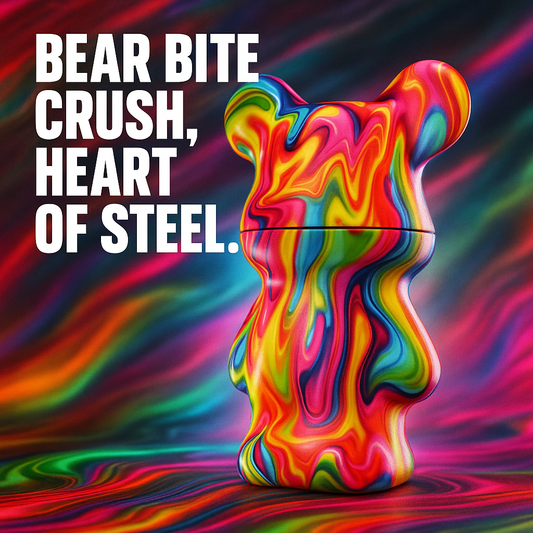 Gloomy Bear Standing Grinder – 60mm Zinc Herb Grinder