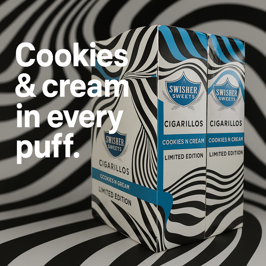 Swisher Sweets Cookies n Cream Cigarillos – Limited Edition 2‑Pack (Natural Wrapper)