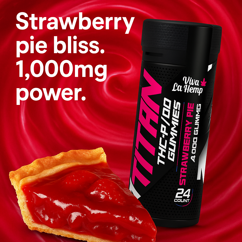 Viva La Hemp Strawberry Pie – 24,000mg THC-P + Delta-8 | 24ct