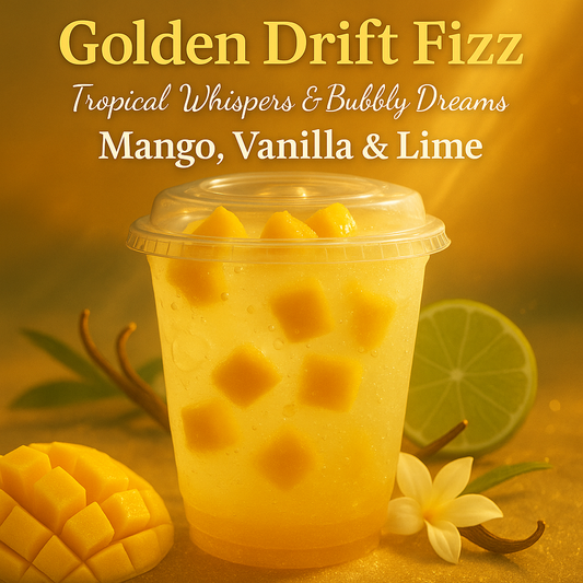 Golden Drift Fizz — Premium Mango Vanilla Lime Functional Beverage | Cloud Culture